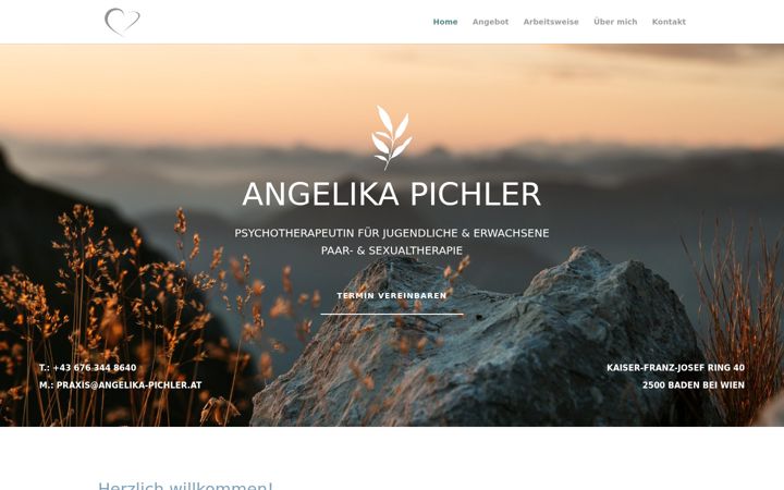 Screenshot of angelika-pichler.at