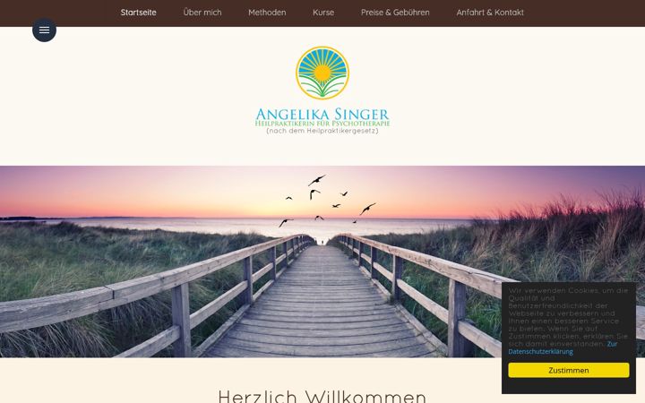 Screenshot of angelika-singer.de