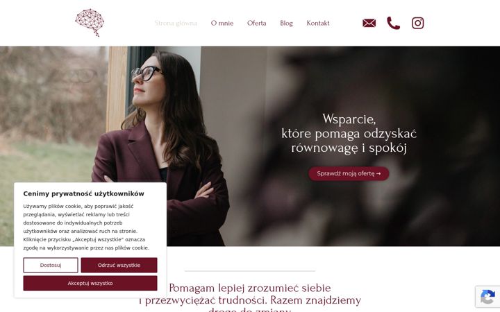 Screenshot of angelikaryczek.pl