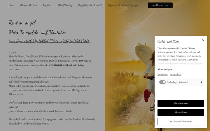 Screenshot of angelikas-engelwelten.de