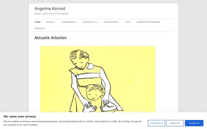 Screenshot of angelina-konrad.de