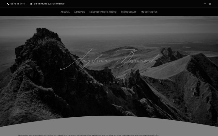 Screenshot of angelinabesnard-photographie.com