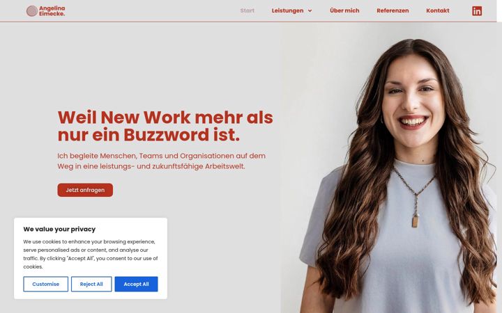 Screenshot of angelinaeimecke.de