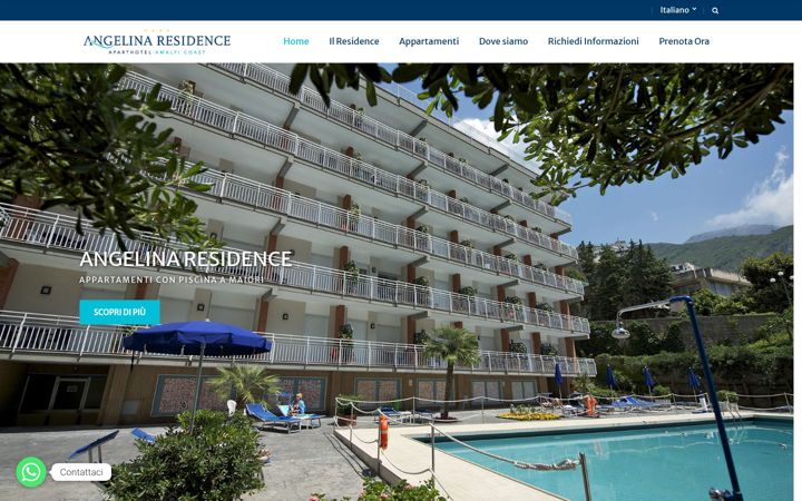 Screenshot of angelinaresidence.it
