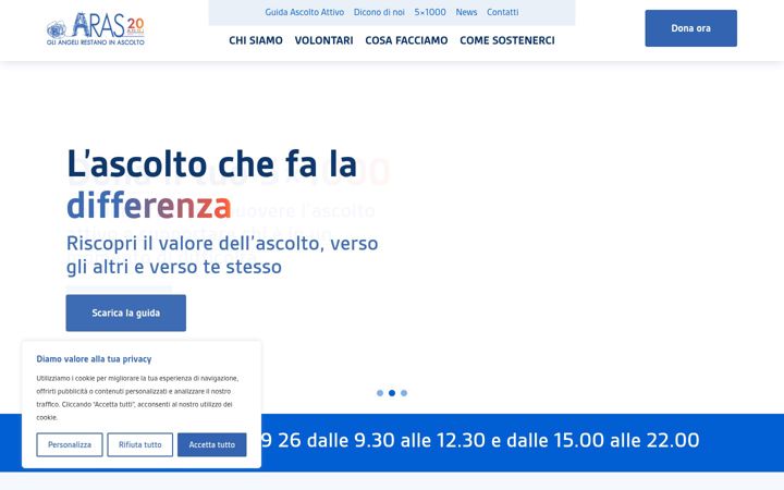Snimka zaslona za angelinascolto.it