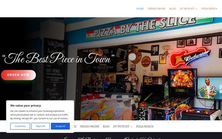 Screenshot of angelinaspizzakeywest.com