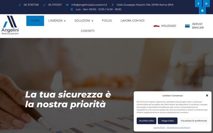 Snimka zaslona za angeliniassicurazioni.it
