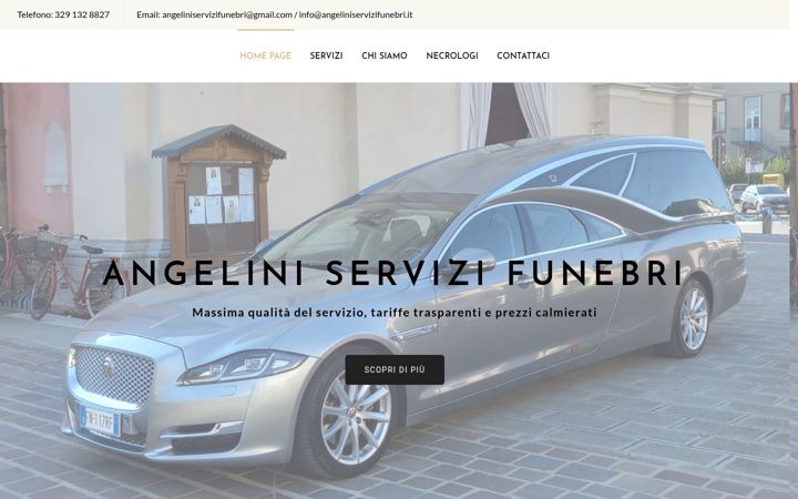 Snimka zaslona za angeliniservizifunebri.it