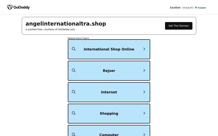 Screenshot of angelinternationaltra.shop