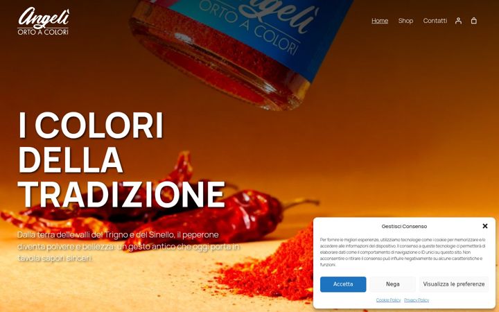 Screenshot of angeliortoacolori.it