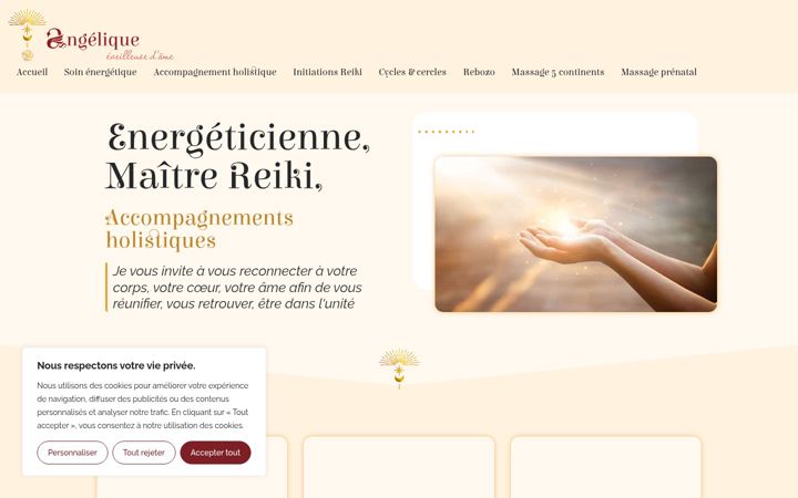 Ekraanipilt saidist angelique-eveilleuse-ame.fr