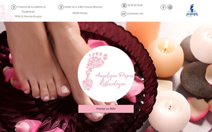 Screenshot of angelique-reflexologie.fr