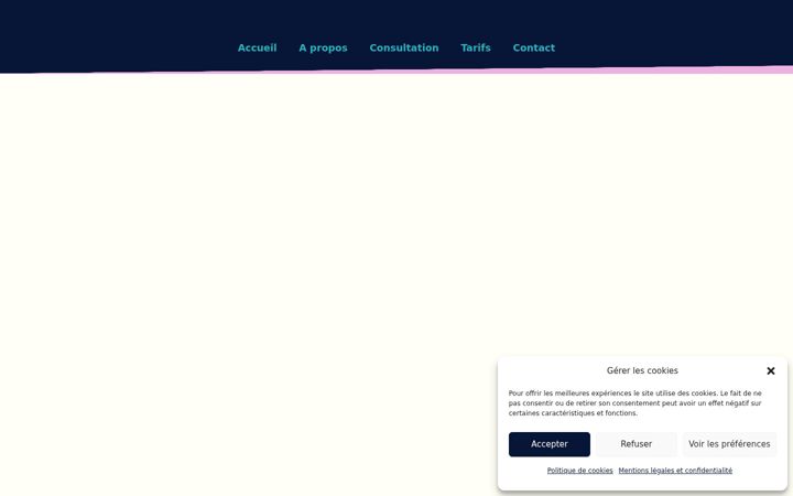 Screenshot of angeliquemalandain.fr