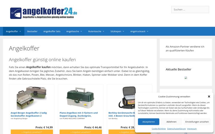 Screenshot van angelkoffer24.de