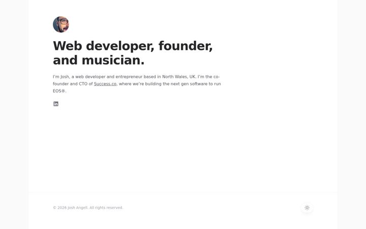 Screenshot of angell.io
