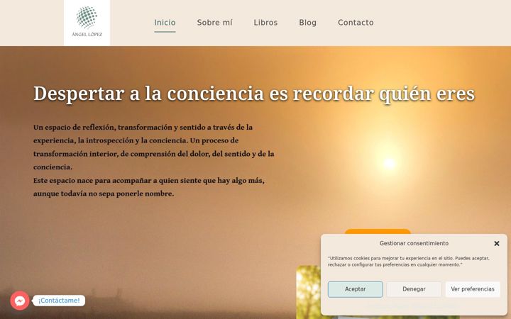 Screenshot of angellopezconciencia.com