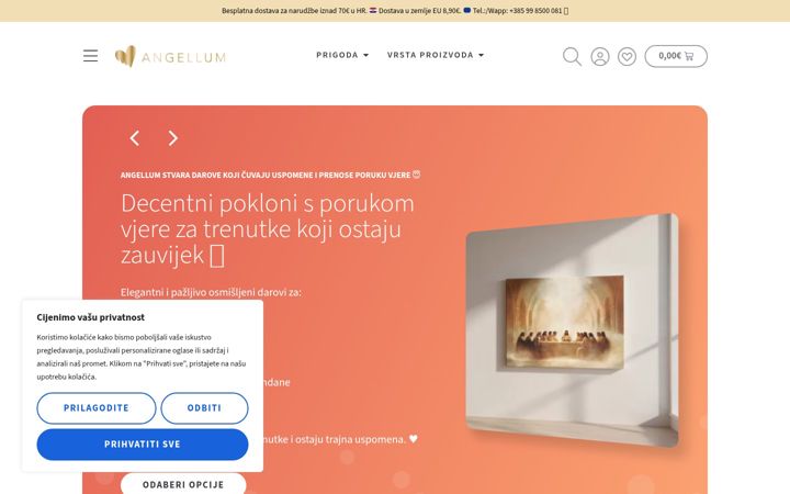 Screenshot of angellum.hr