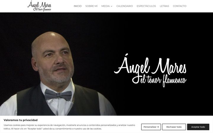 Screenshot of angelmares.es