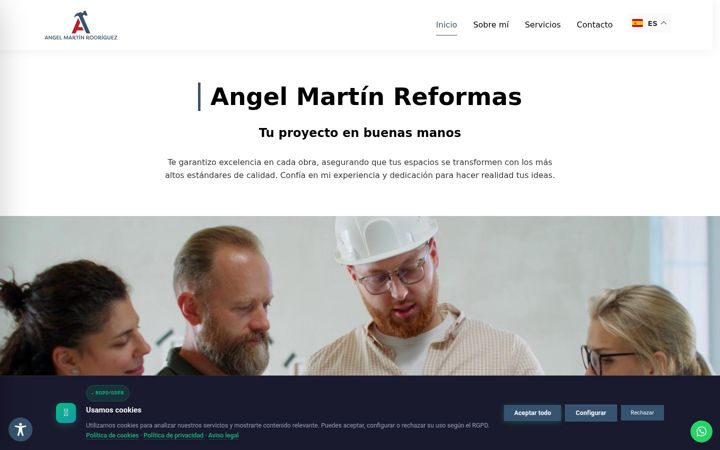 Snímek obrazovky angelmartinreformas.es