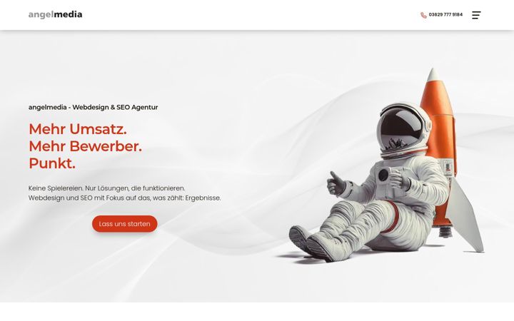Screenshot van angelmedia.de
