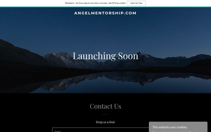 Snímek obrazovky angelmentorship.com