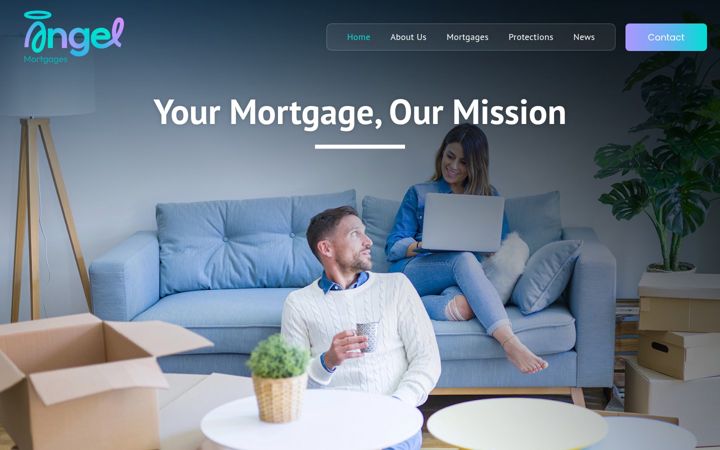 Captura de pantalla de angelmortgages.co.uk