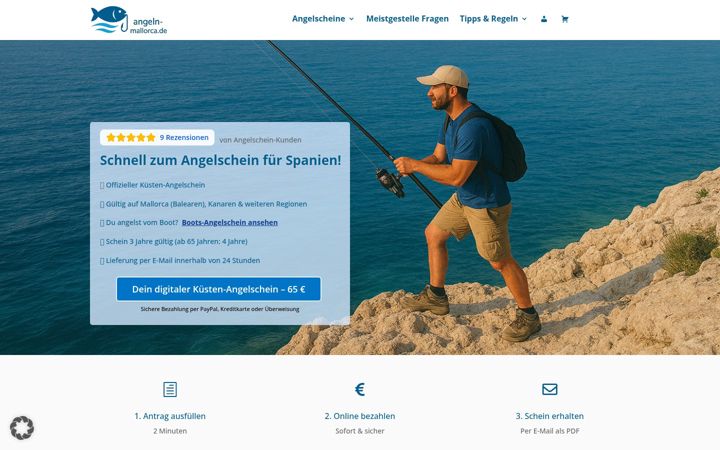 Screenshot of angeln-mallorca.de