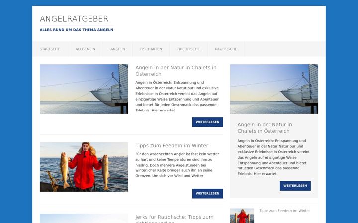 Екранна снимка на angeln-ratgeber.de