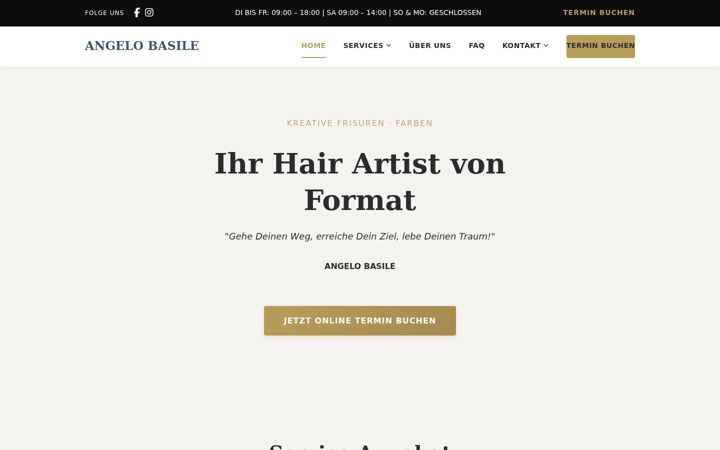 Screenshot of angelo-basile.de
