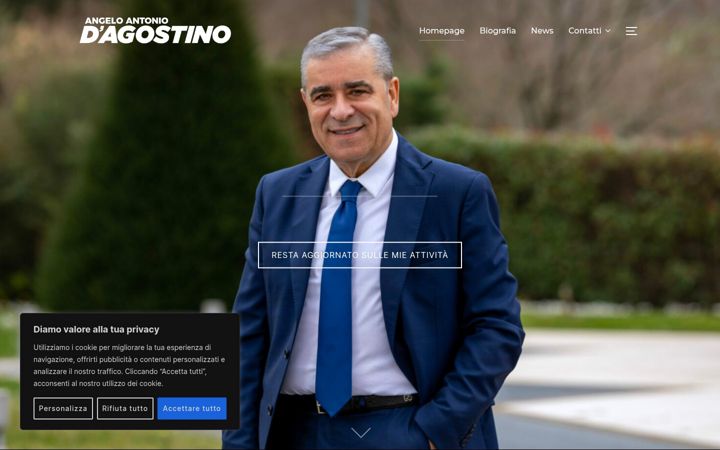 Screenshot of angeloantoniodagostino.it