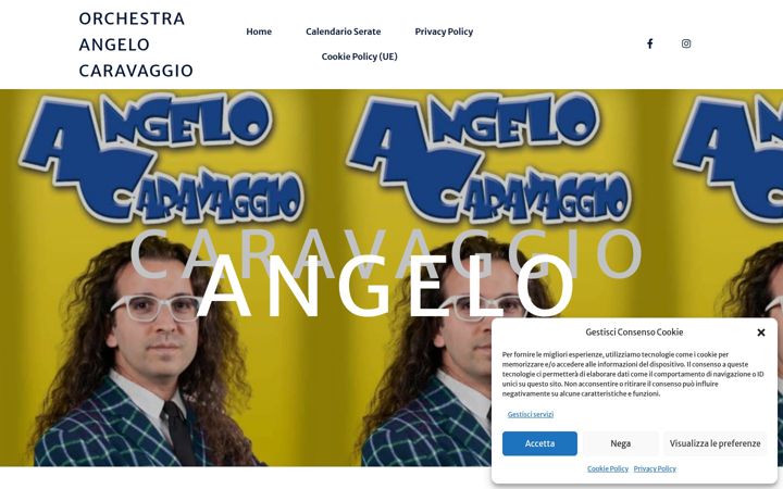 Screenshot of angelocaravaggio.it