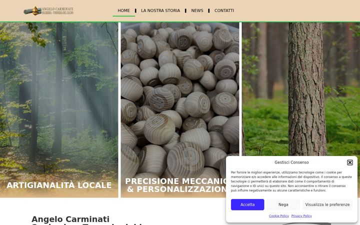 Screenshot of angelocarminati.it