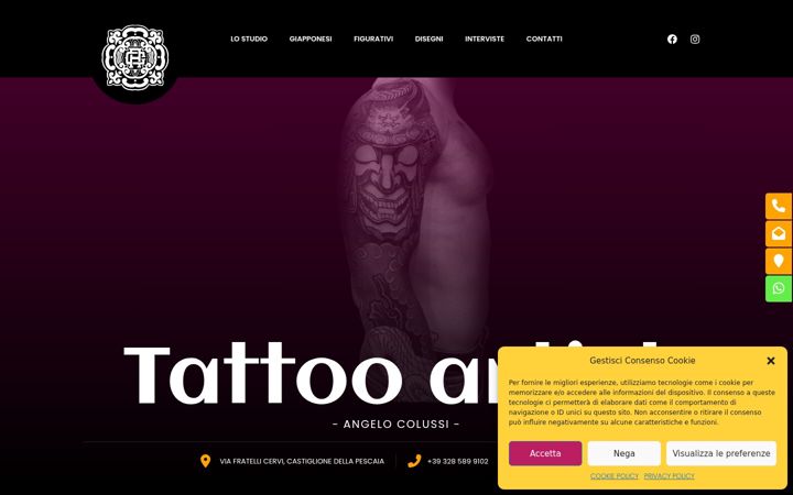 Ekrano kopija angelocolussitattoo.com