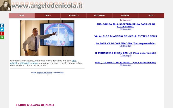 Screenshot of angelodenicola.it