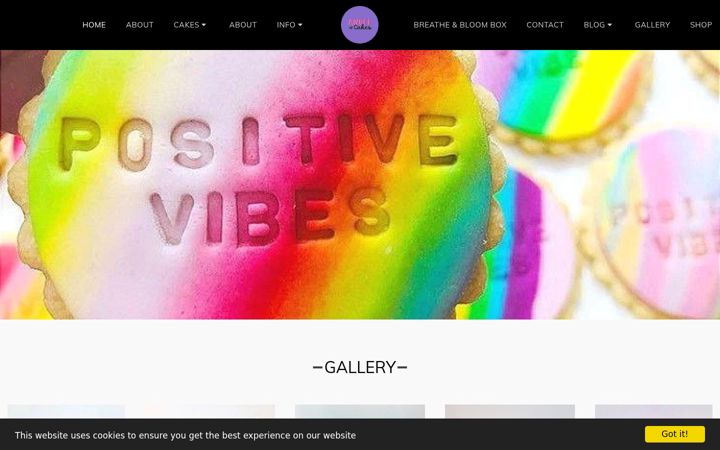 Screenshot of angelofcakes.com