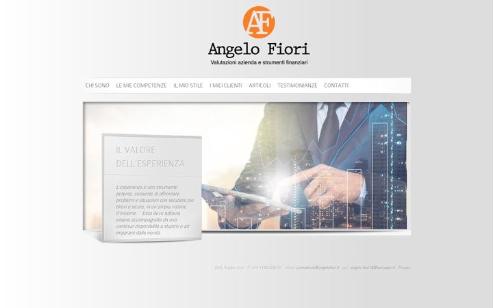 Screenshot του angelofiori.it