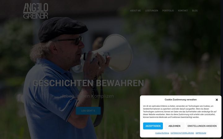 Screenshot of angelogreiner.com