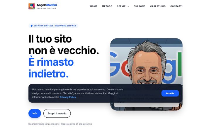 Screenshot of angelomontini.com
