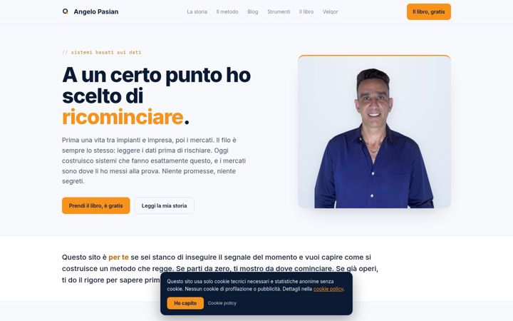Screenshot of angelopasian.it