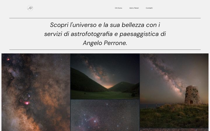 Screenshot of angeloperronephoto.it