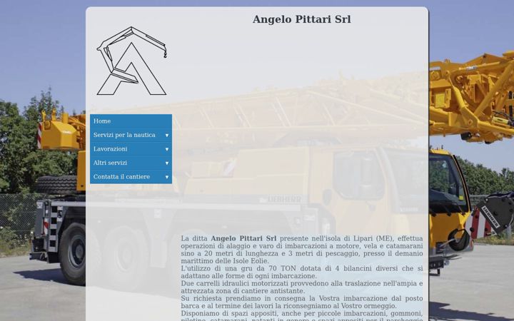 Screenshot of angelopittarisrl.it