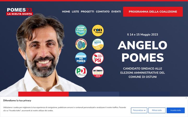 Képernyőkép: angelopomessindaco.it
