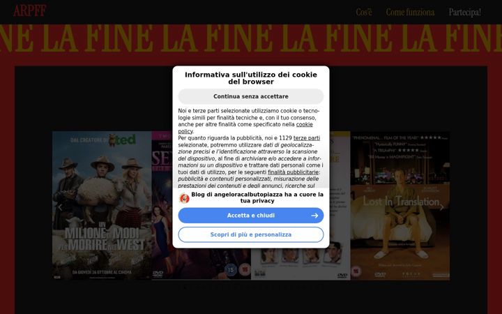 Screenshot of angeloracalbutopiazza.altervista.org