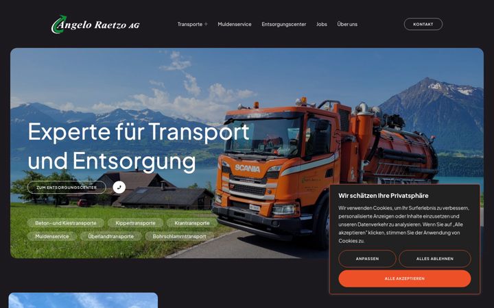 Screenshot of angeloraetzo.ch