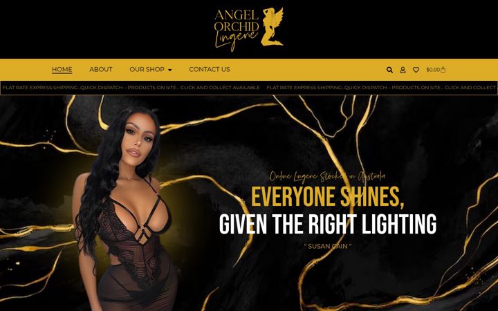 Snímek obrazovky angelorchidlingerie.com.au