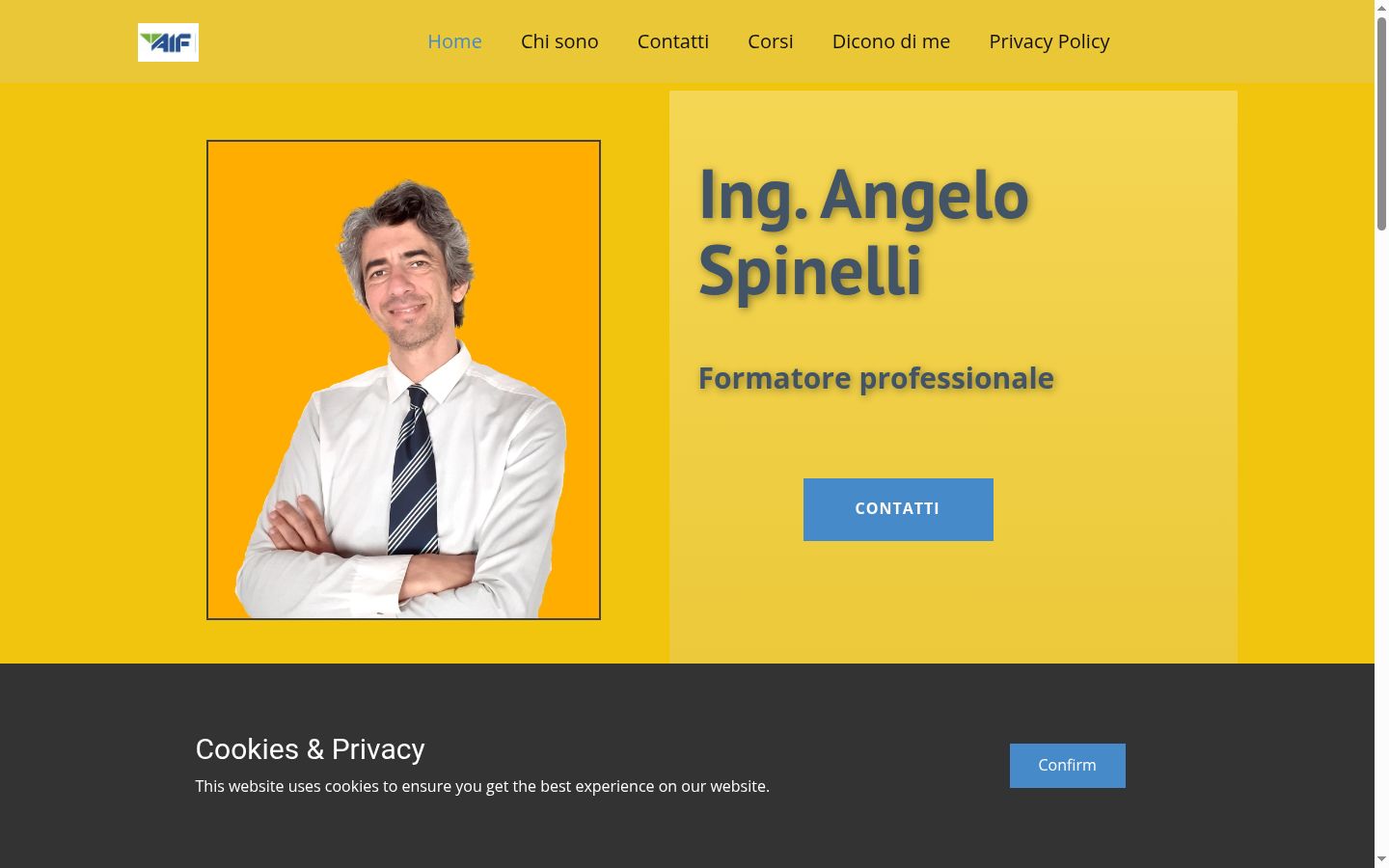 Captura de ecrã do banner de consentimento apresentado antes de qualquer interação