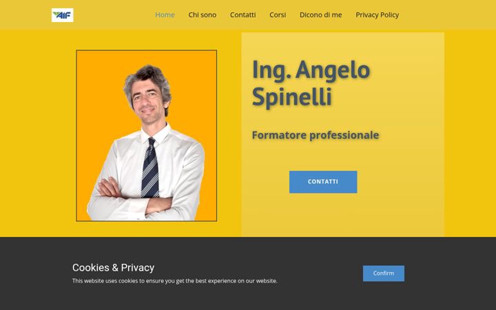 Screenshot of angelospinelli.com