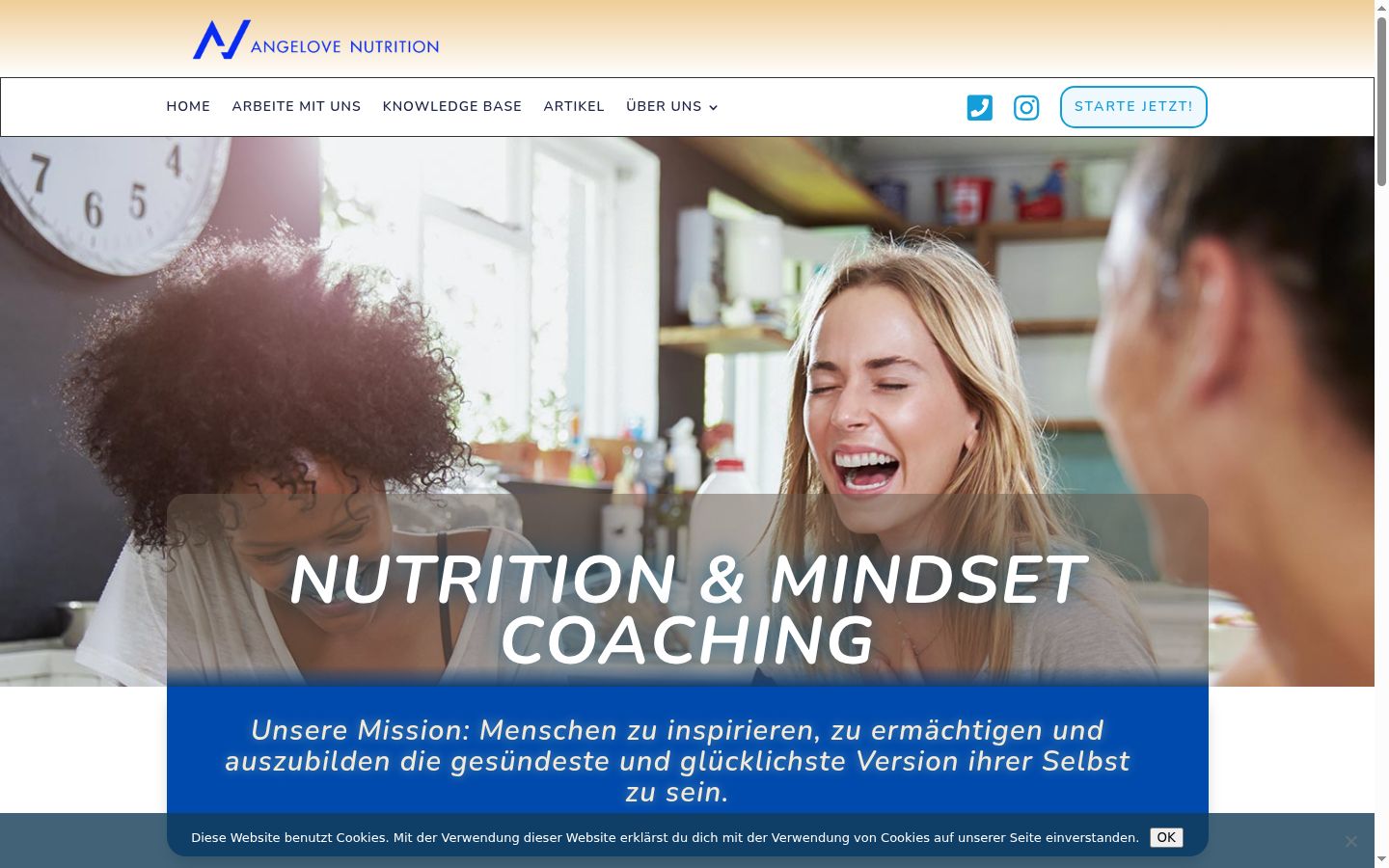 Skärmbild av samtyckesbannern som visades före någon interaktion