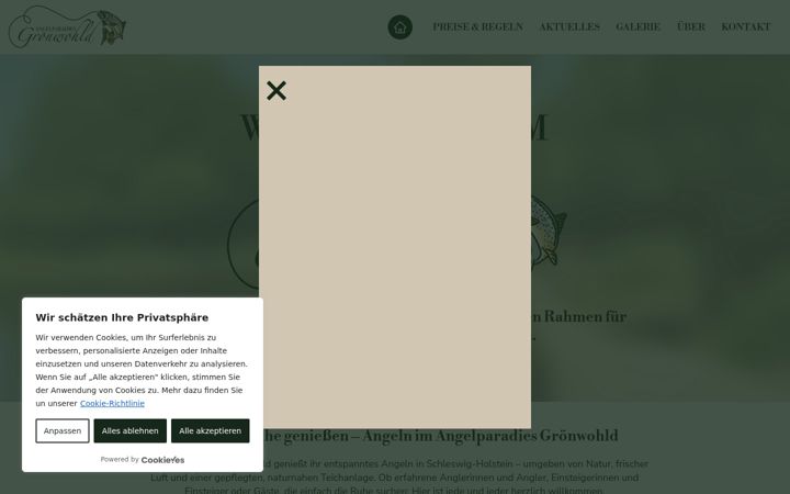 Skärmbild av angelparadies-groenwohld.de