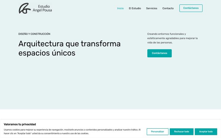 Screenshot of angelpousa.com